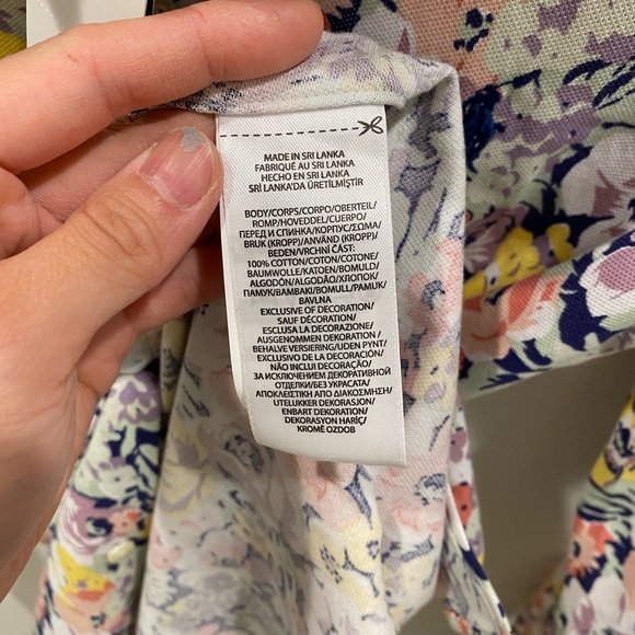Brand new polo ralph lauren women Button Down floral shirt size xs retail $128 - Picture 5 of 5